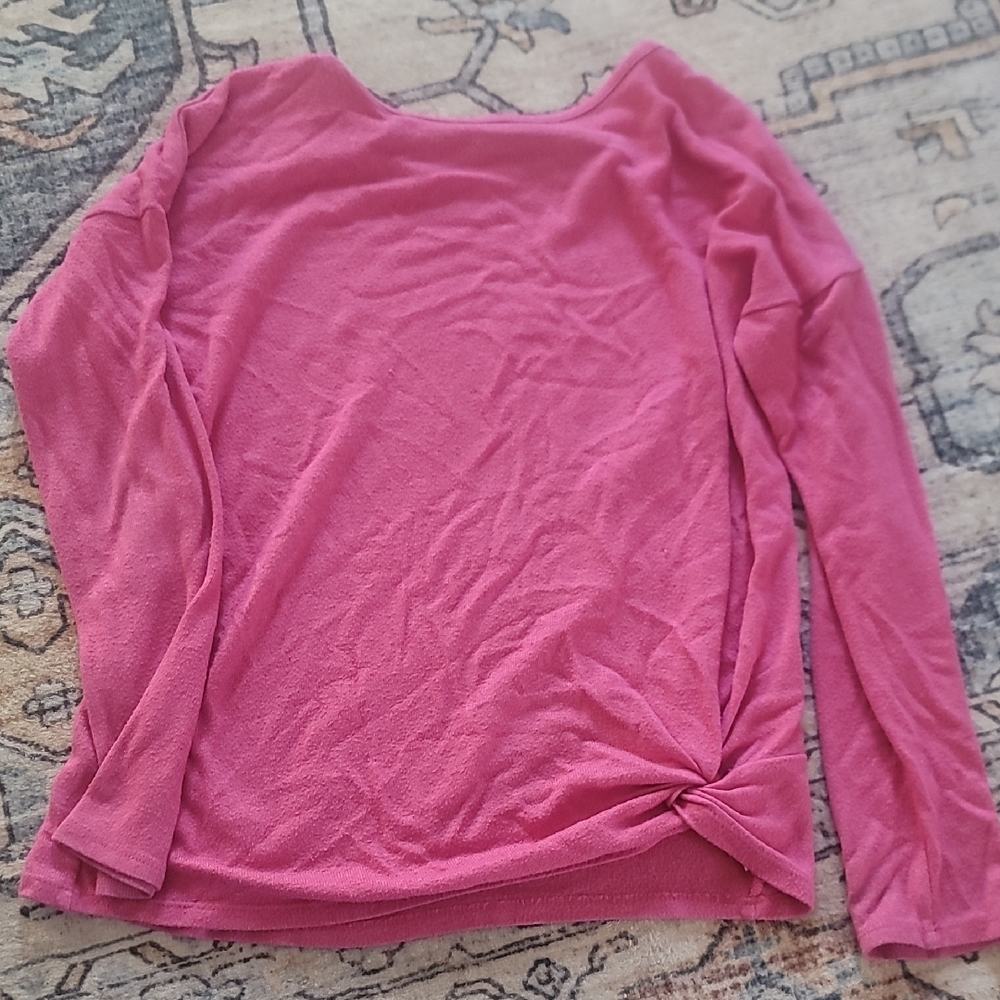 Women's Pink Long Sleeve Top